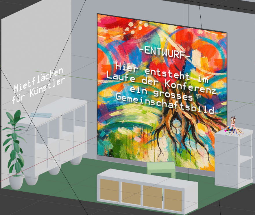 "rooted26" - Kreativaktion zur Willow Creek 2026 stand1